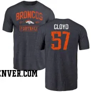 Navy Men's K.J. Cloyd Denver Broncos Distressed Name & Number T-Shirt